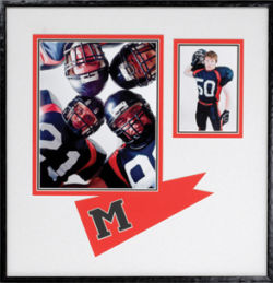 framed football images
