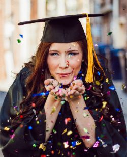 graduation confetti picture